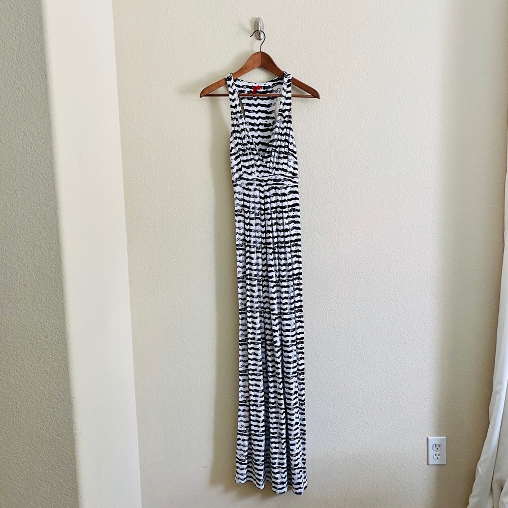 Off 5th Black White Maxi Dress